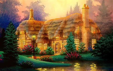 Vintage Cottage Wallpaper