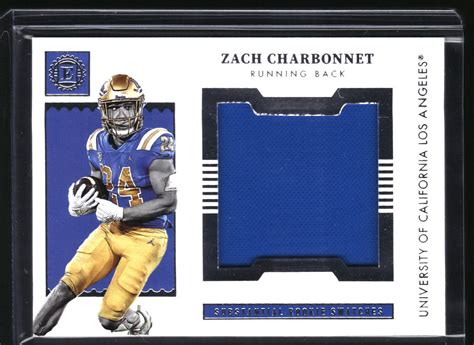 2023 Panini Chronicles Encased Draft Picks Zach Charbonnet Patch RC EBay