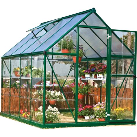 Palram 6x8 Hybrid Greenhouse Kit Green Hg5508g