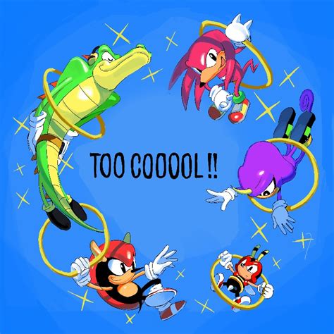 Knuckles The Echidna Espio The Chameleon Vector The Crocodile Charmy