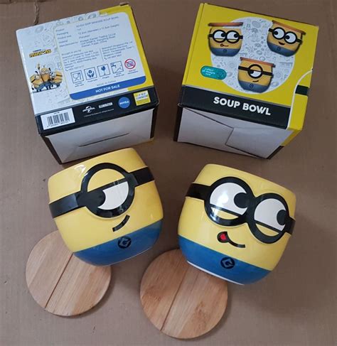 Limited Edition Minions Collectibles Yellow Soup Bowl Kitchen