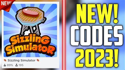 Future Codes New Roblox Sizzling Simulator Codes 2023 Youtube