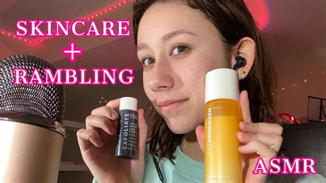 Asmr Clicky Whisper Rambling And Doing My Skincare Youtube