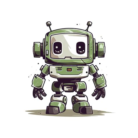 Premium AI Image | cute robot illustration