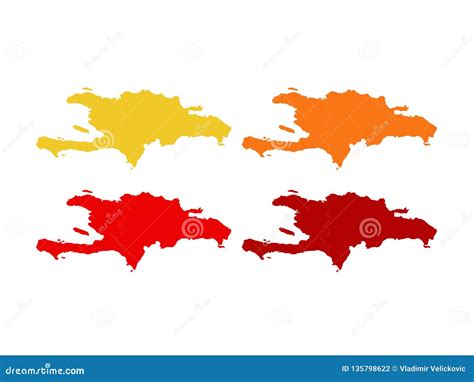 Haiti And Dominican Republic Map Vector Illustration | CartoonDealer ...