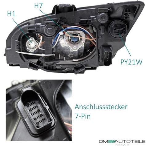 Set Ford Focus Ii Da Halogen Scheinwerfer Satz H H Ab