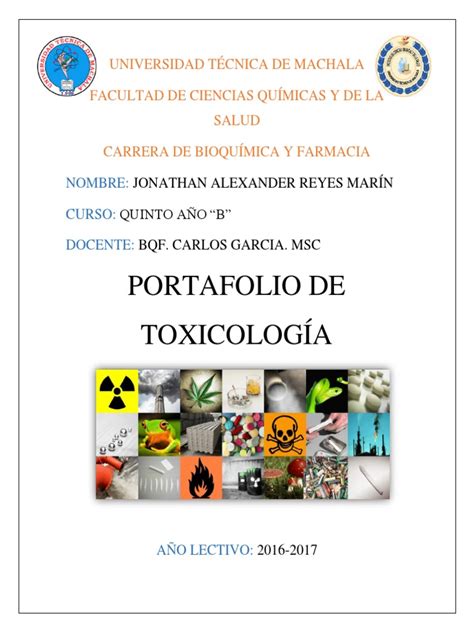 Pdf Portafolio De Toxicolog A Diarios De Campo Dokumen Tips