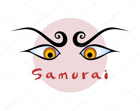 Fierce cartoon eyes | Samurai fierce eyes — Stock Vector © alexcosmos #65763009