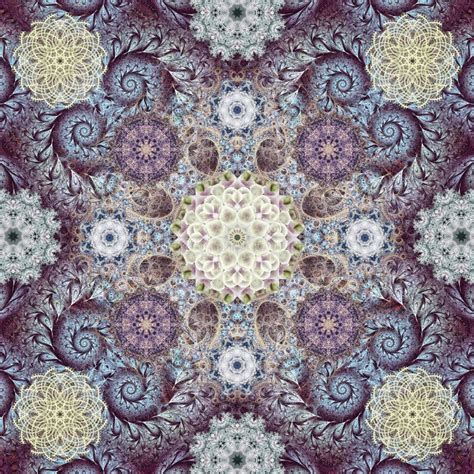 Art Fractal Mandala Background Stock Illustration - Illustration of detail, psychedelic: 51753415