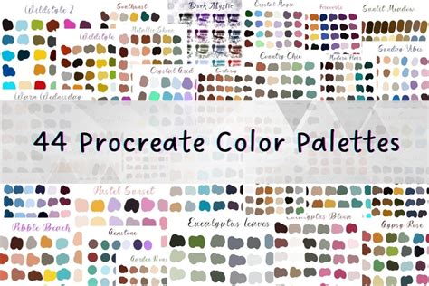 Creative Procreate Color Palette Bundle Bundle · Creative Fabrica