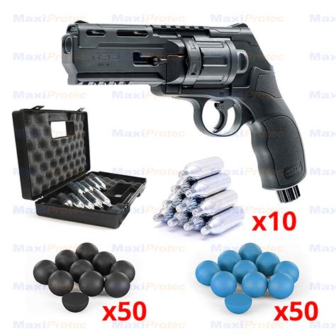 Kit de Défense Revolver CO2 Walther T4E HDR 50 cal 50 11 joules