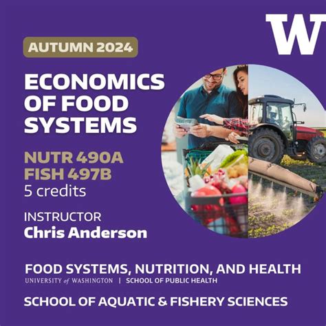 New Course Autumn 2024 Economics Of Food Systems With Chris Anderson