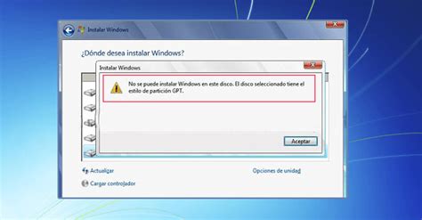 C Mo Resolver El Error No Se Puede Instalar Windows En Este Disco