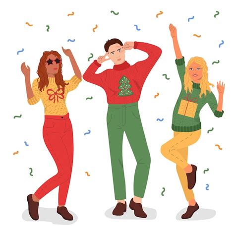 Premium Vector People Celebrating Party Vector Illustration