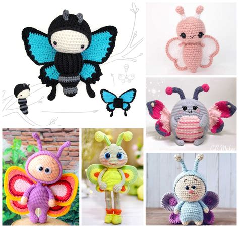 Cutest Amigurumi Butterfly Crochet Patterns P E N G U I N • H O B B I E S