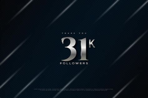 Premium Vector | 31k celebration banner with flash light effect.