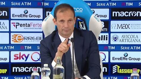 Salernitana Juventus Max Allegri E La Teoria Del Corto Muso