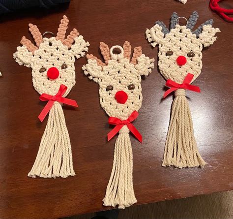 Macrame Reindeer Free Macrame Patterns Macrame Patterns Macrame