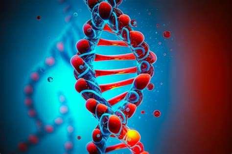 Premium Ai Image Picture Showing The Human Dna Helix Structure In