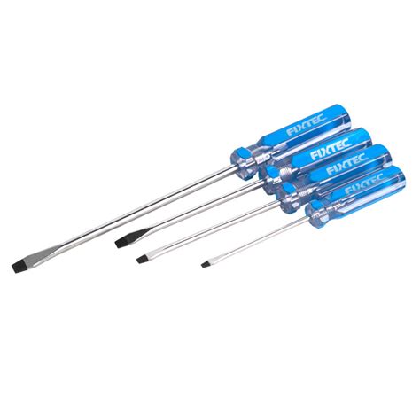 Fixtec Screwdriver Set 75mm 100mm 150mm Slotted Carbon Steel