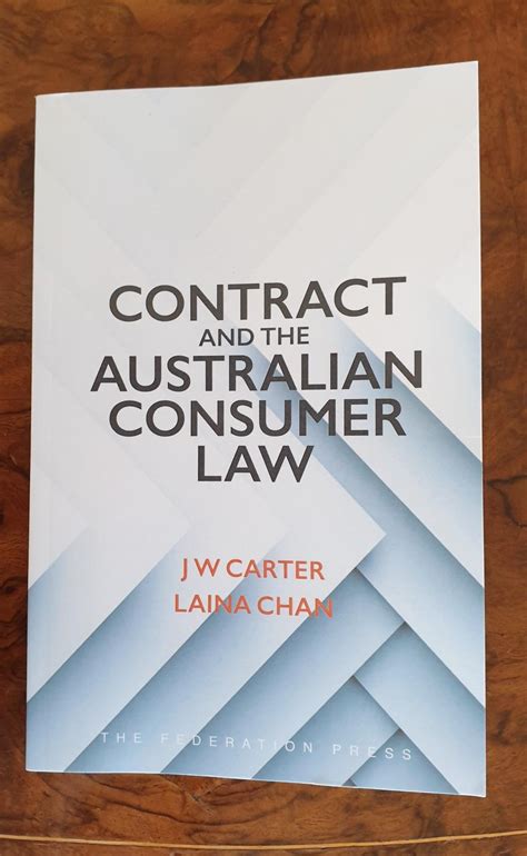 Contract And The Australian Consumer Law Robert Fenwick Elliott