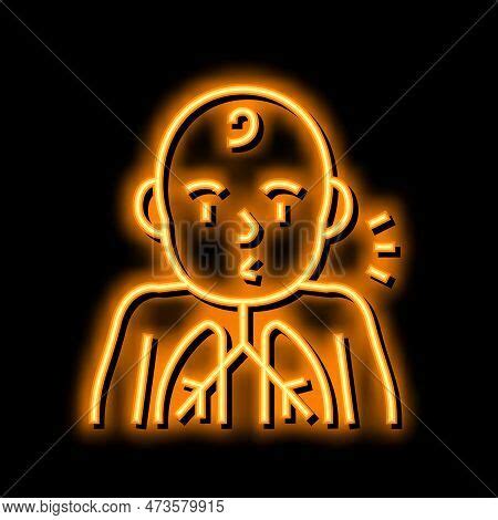 Cough Reflex Neon Vector & Photo (Free Trial) | Bigstock