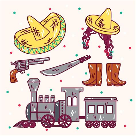 Ilustraci N De Revoluci N Mexicana Dibujada A Mano Vector Gratis