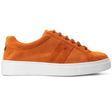 Moreschi C Suede Sneakers Amber Mensdesignershoe