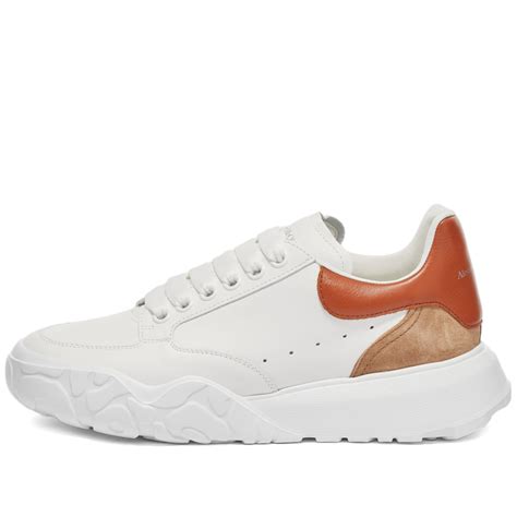 Alexander McQueen Court Trainer White Cedar Tobacco END