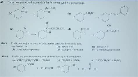 Solved Show How You Would Accomplish The Following Synthetic Chegg