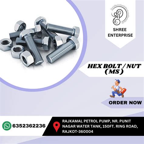 M Mm Mm Ms Hex Bolt Hot Dip Galvanized Hdg At Rs Kg In