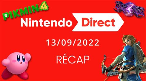 R Cap Du Nintendo Direct Du Septembre Jeux Actu