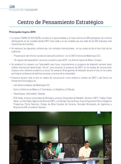 Plan Operativo 2015 2 Universidad EAFIT By Universidad EAFIT Issuu