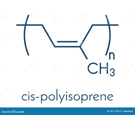 Natural Rubber Cis 14 Polyisoprene Chemical Structure Used To