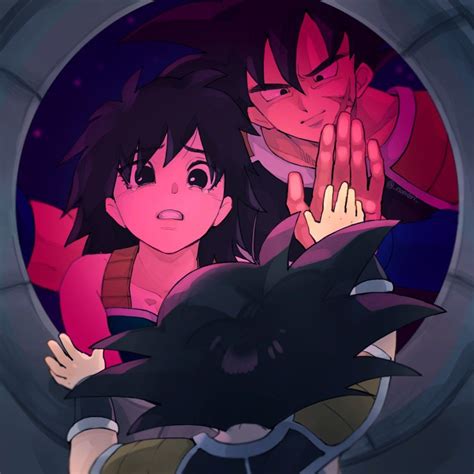 Son Goku Bardock And Gine Dragon Ball And 1 More Drawn By Nomeringo