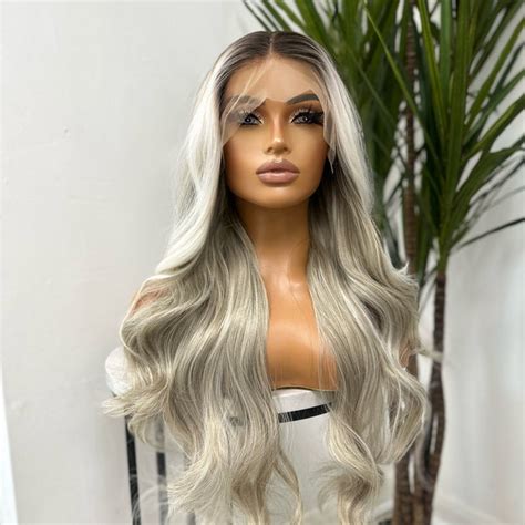 Realistic Blonde Wig Etsy