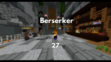 Reaching Berserker L Vibin L My First Hypixel Skyblock Video Youtube