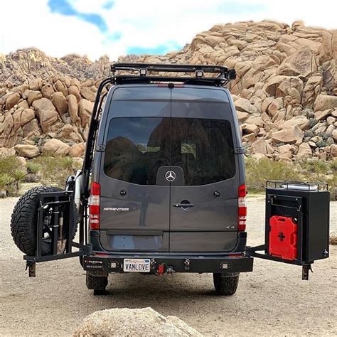 Lots Of Vanlove Going On Here Sprinter Van With Aluminess Roof Rack