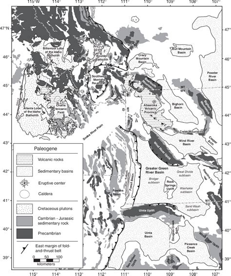 Figure 1 From Paleogeographic Reconstruction Of The Eocene Idaho River