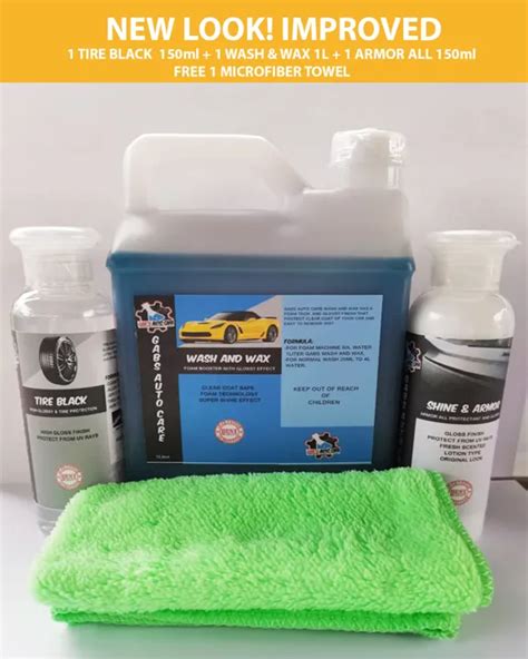 Gabs Car Shampoo 1L Armor All 150ml Tire Black 150ml Lazada PH