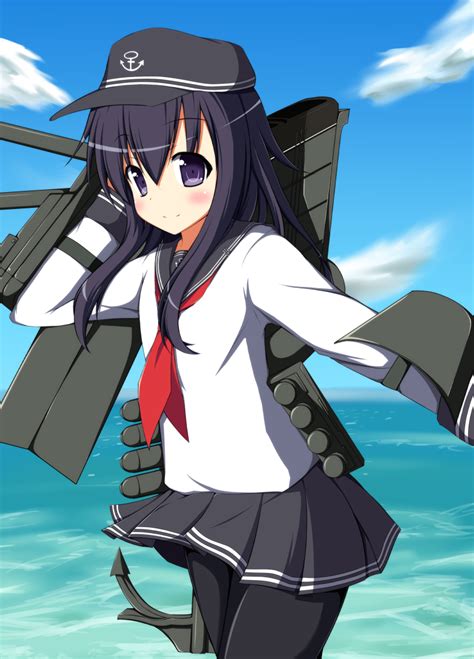 The Big Imageboard Tbib Akatsuki Kantai Collection Anchor Black