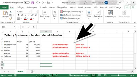 Gesamte Spalte Oder Zeile Im Excel Markieren Per Tastenkombination Windows Faq