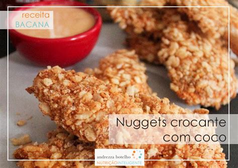 Nuggets crocante coco Andrezza Botelho Nutrição Inteligente