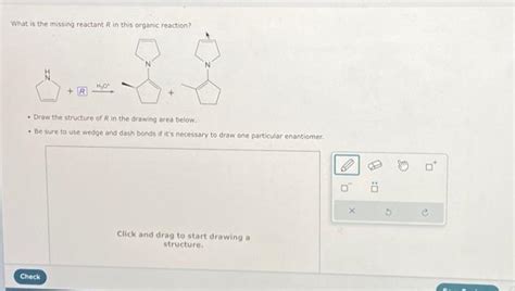 Solved What Is The Missing Reactant R In This Organic Chegg