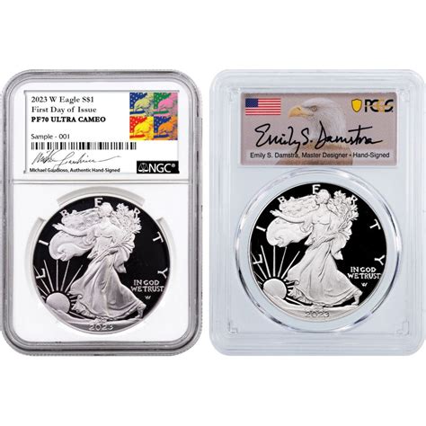 Pre Sale Set Of W American Silver Eagle Ngc Pcgs Pr Dcam