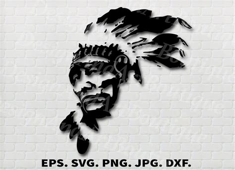 Indian Chief Vector Eps Svg Png Etsy