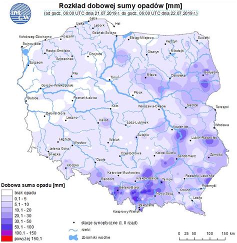 Imgw Pib Meteo Polska On Twitter Mapa Polski Za Ostatni Dob