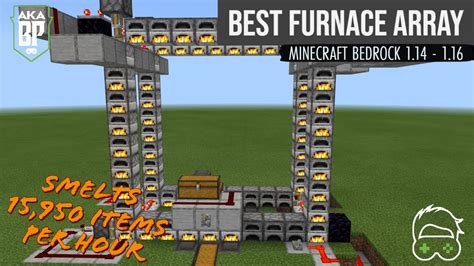 Best Furnace Array Minecraft Bedrock 114 116 Youtube