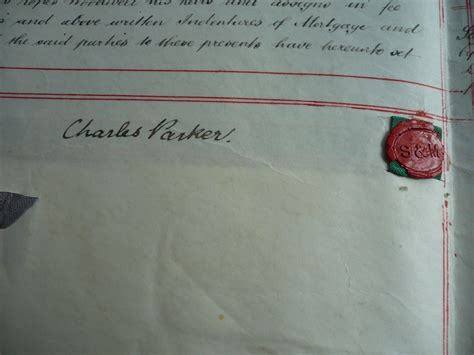 Revenue Stamps - Great Britain - Indenture Document - 1894/96 | Great