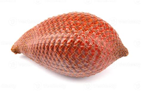 Fresh Snake Fruit Is Isolated On A White Background Red Salacca Salak